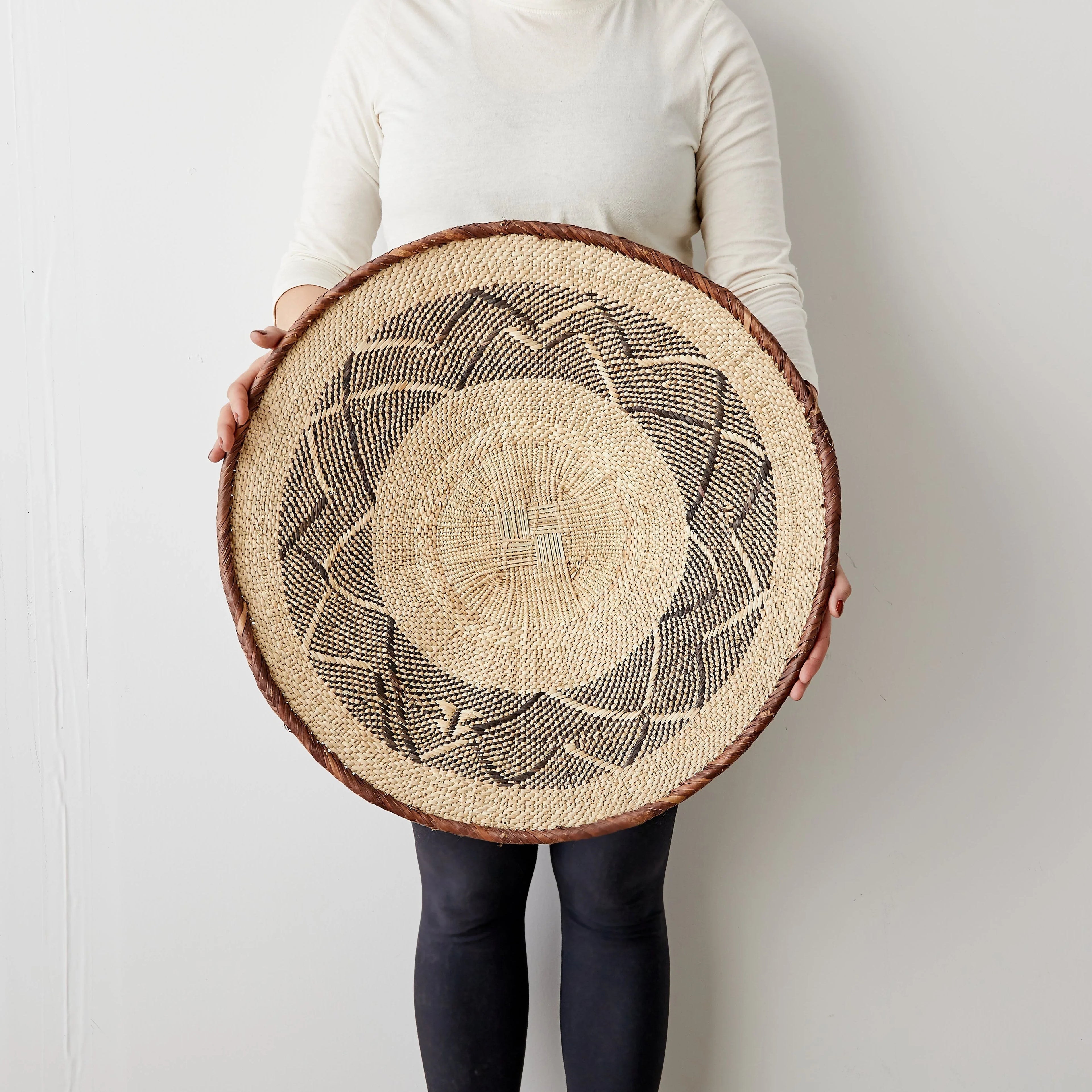 Binga Patterned Brown & Natural Wall Art Kanju Interiors