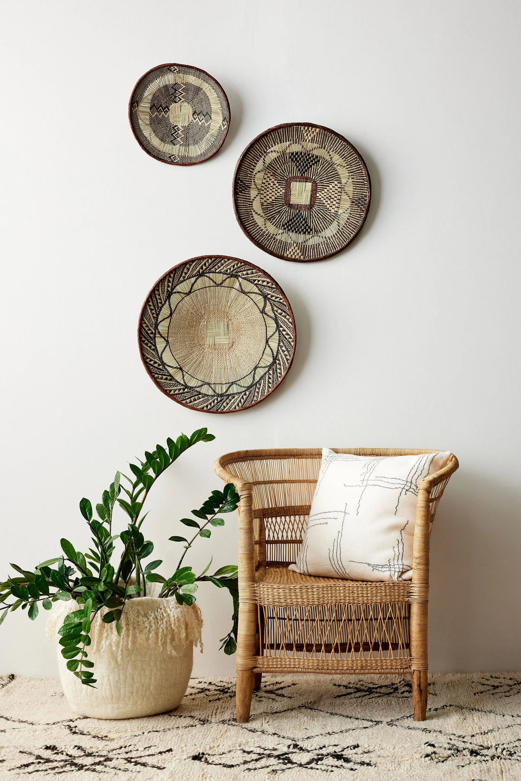 Binga Lace Patterned Basket Kanju Interiors