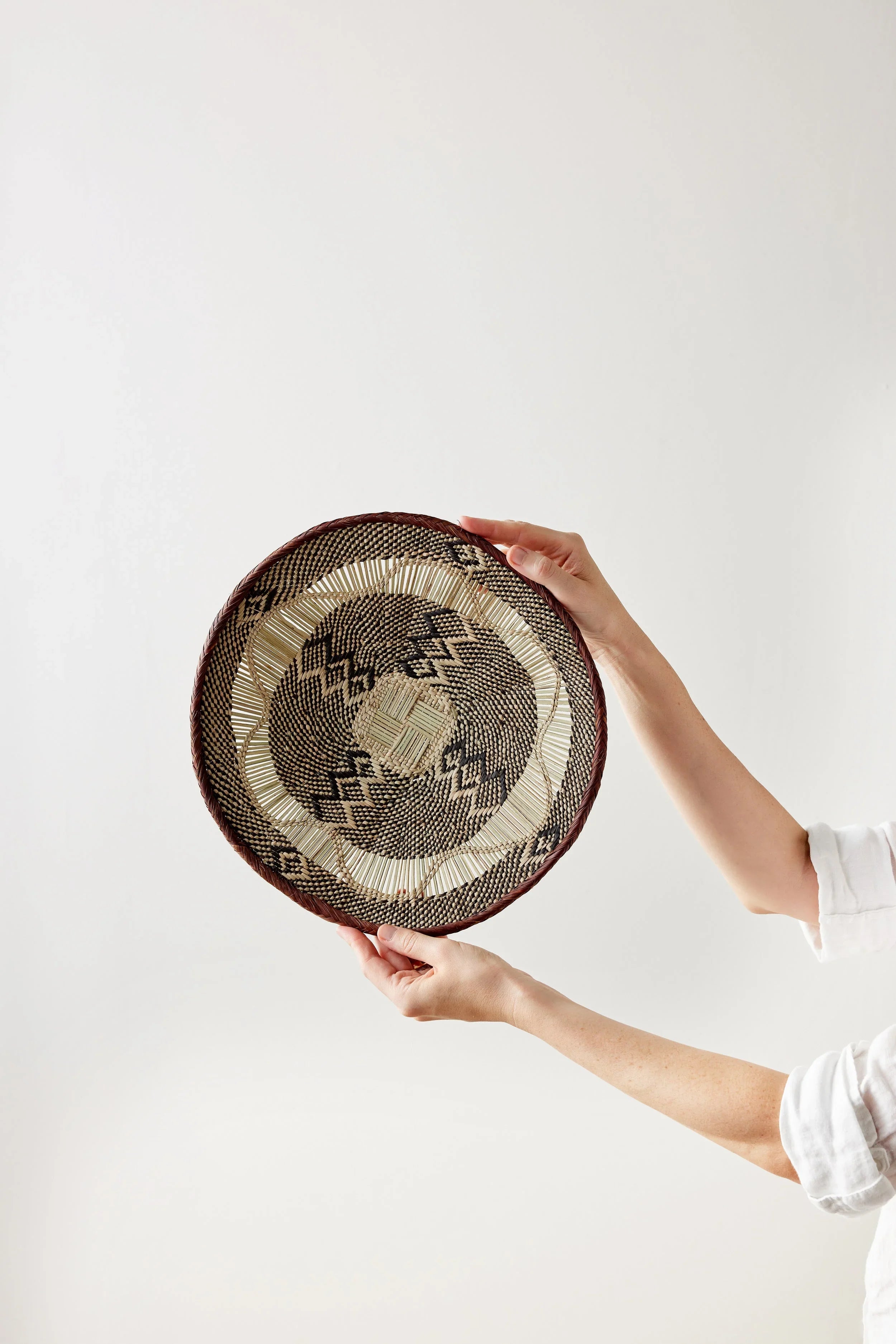 Binga Lace Patterned Basket Kanju Interiors