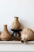 Binga Nongo Natural Woven Gourd Basket Kanju Interiors