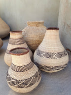 Patterned Binga Nongo Gourd Woven Basket Kanju Interiors