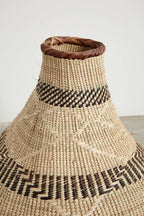 Patterned Binga Nongo Gourd Woven Basket Kanju Interiors