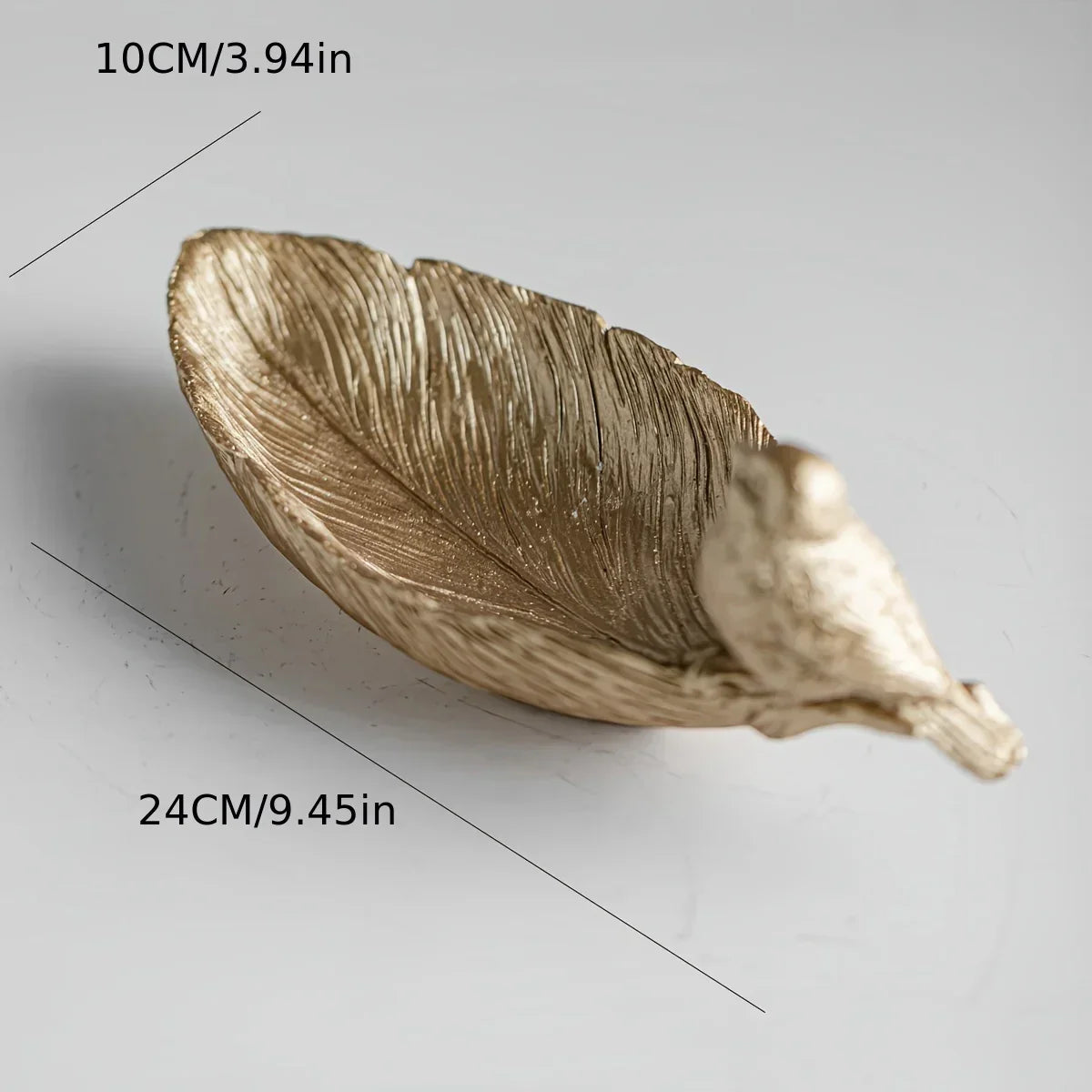 Bird Feather Storage Box Home Decoration, Non- Contact, angled view - House Of Avana