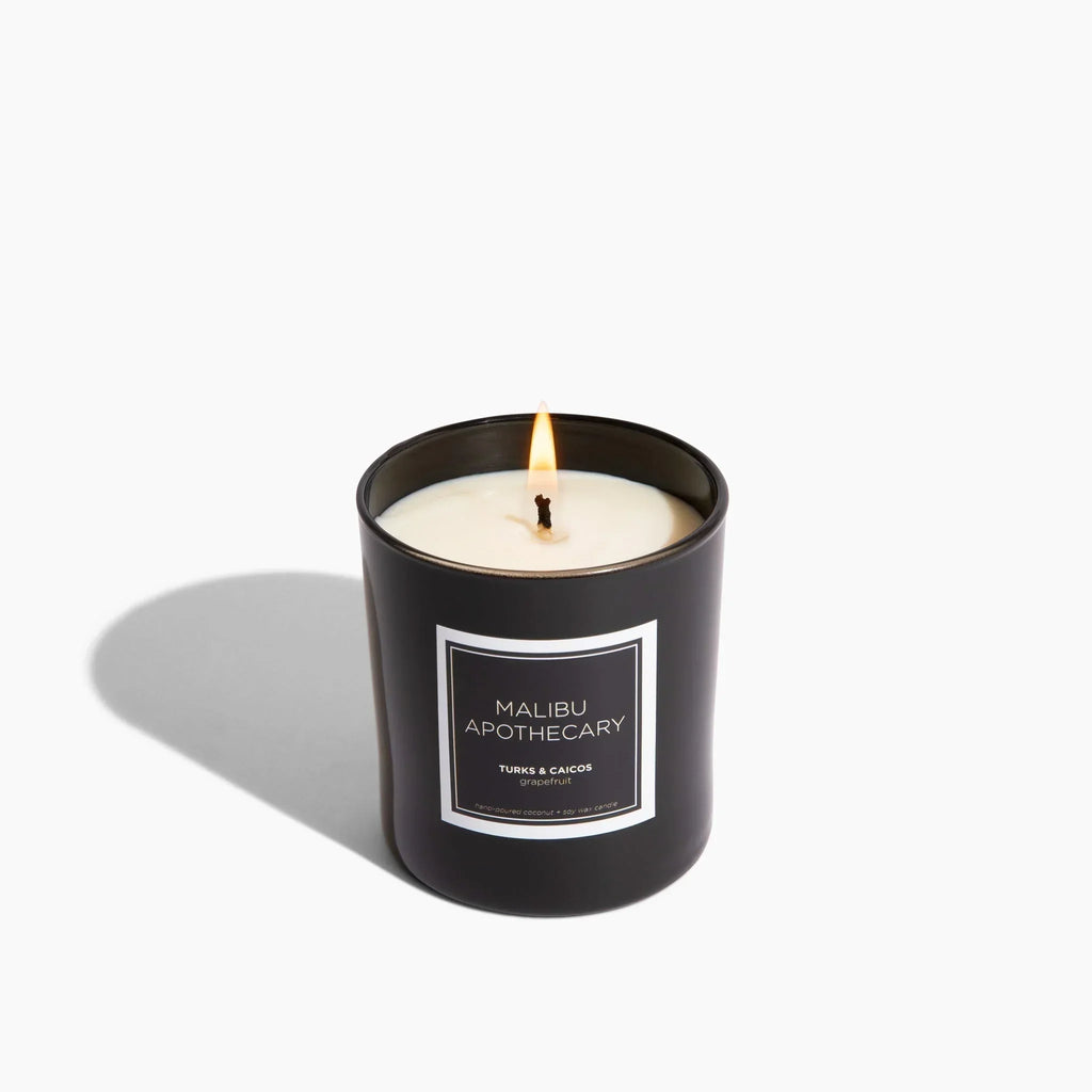 Black Gloss Candle, back view - House Of Avana
