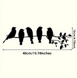 Black Birds Silhouette Wall Art Decor Large House Of Avana