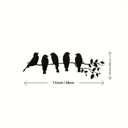 Black Birds Silhouette Wall Art Decor Small House Of Avana