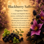 Blackberry Saffron, Premium Coconut-Soy Wax Tea Light Crystal Candle, 1oz