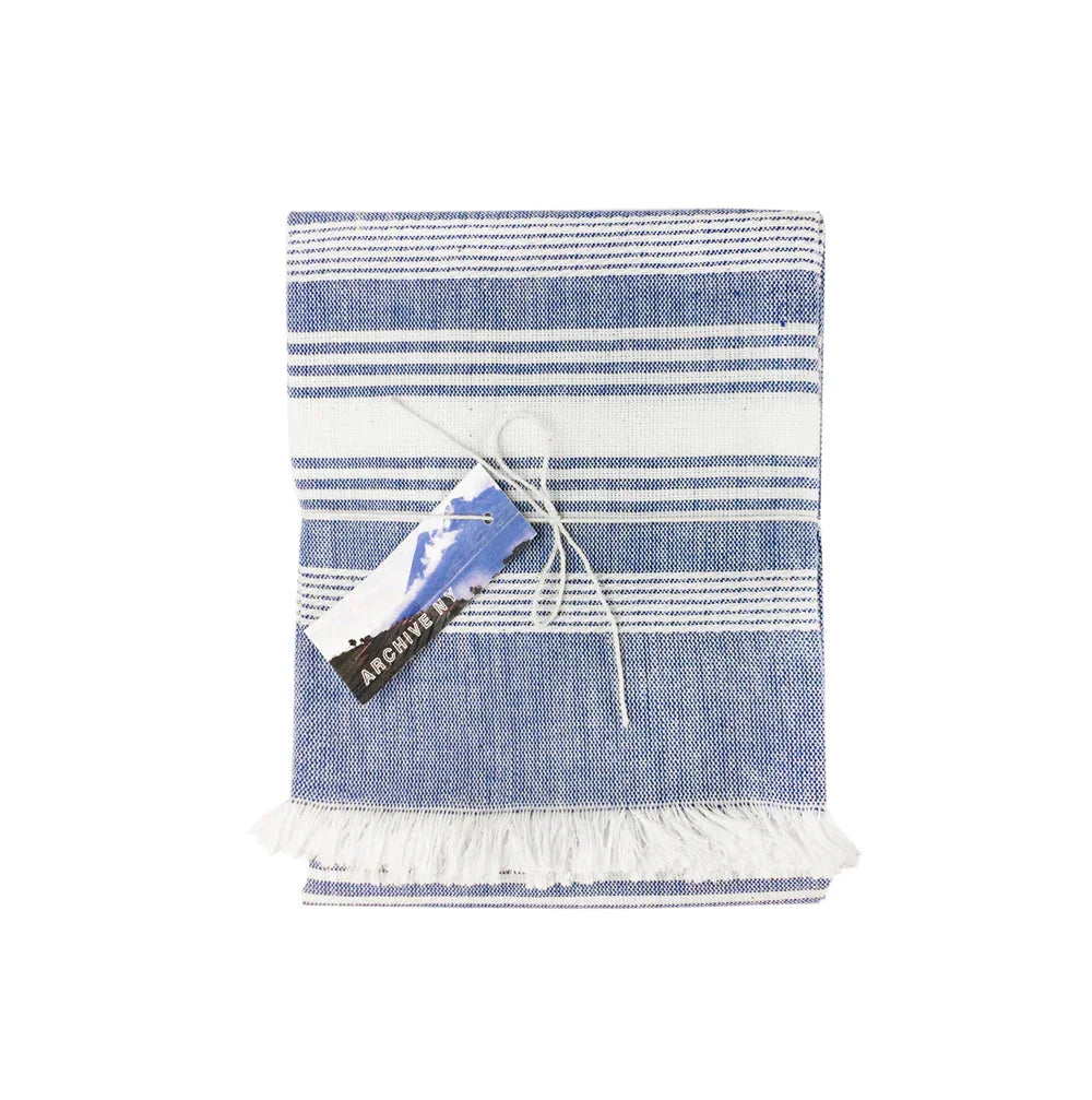Blue Chambray Kitchen Towel Archive New York