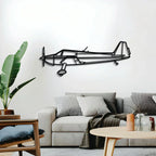 Bo Metal Aircraft Wall Art - Ncp0525, back view - House Of Avana