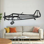Bo Metal Aircraft Wall Art - Ncp0525, front view - House Of Avana