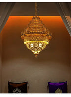 Bohemian Retro Golden Iron Chandelier Luxury Pendant Light