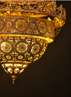 Bohemian Retro Golden Iron Chandelier Luxury Pendant Light