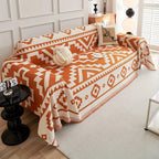 Boho-chic All-season Sofa Cover | Light Gray & Pet Proof Couch Cover - House Of Avana