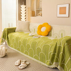 Boho Chic Pet Sofa Cover: Stylish & Pet-friendly Protect Furniture, angled view - House Of Avana