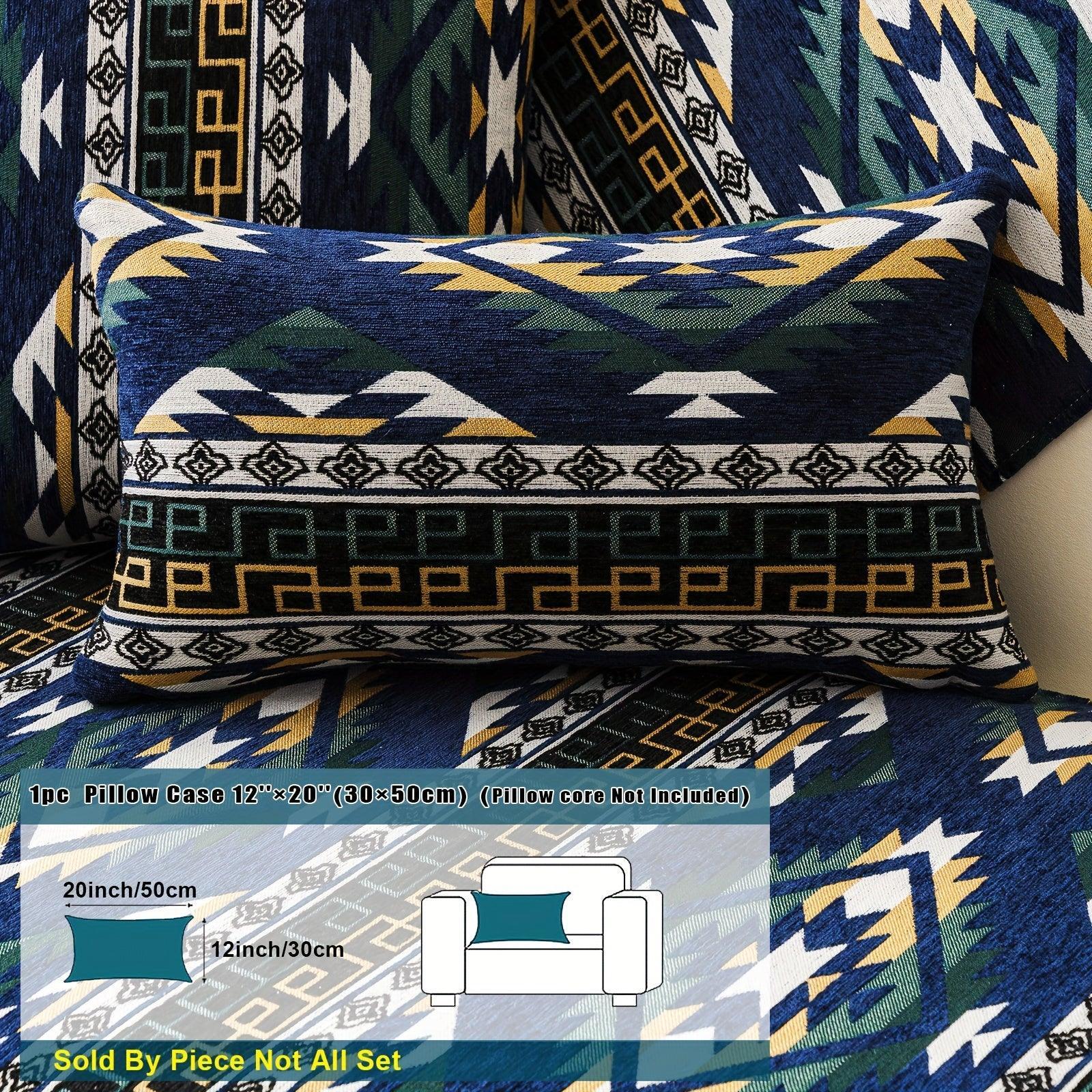 Boho Couch Cover - Chic Snow Chenille Sofa Slipcover, alternate view - House Of Avana