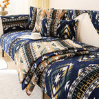 Boho Couch Cover - Chic Snow Chenille Sofa Slipcover, top view - House Of Avana