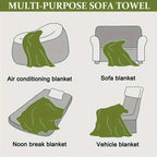 Boho Couch Cover – Stylish Sofa Protector for a Cozy, Chic Home, angled view - House Of Avana
