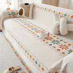 Boho Couch Cover – Stylish Sofa Protector for a Cozy, Chic Home, front view - House Of Avana