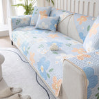 Boho Style Ice Silk Latex Sofa Cover Slipcover | Dog Hair Couch Cover - House Of Avana
