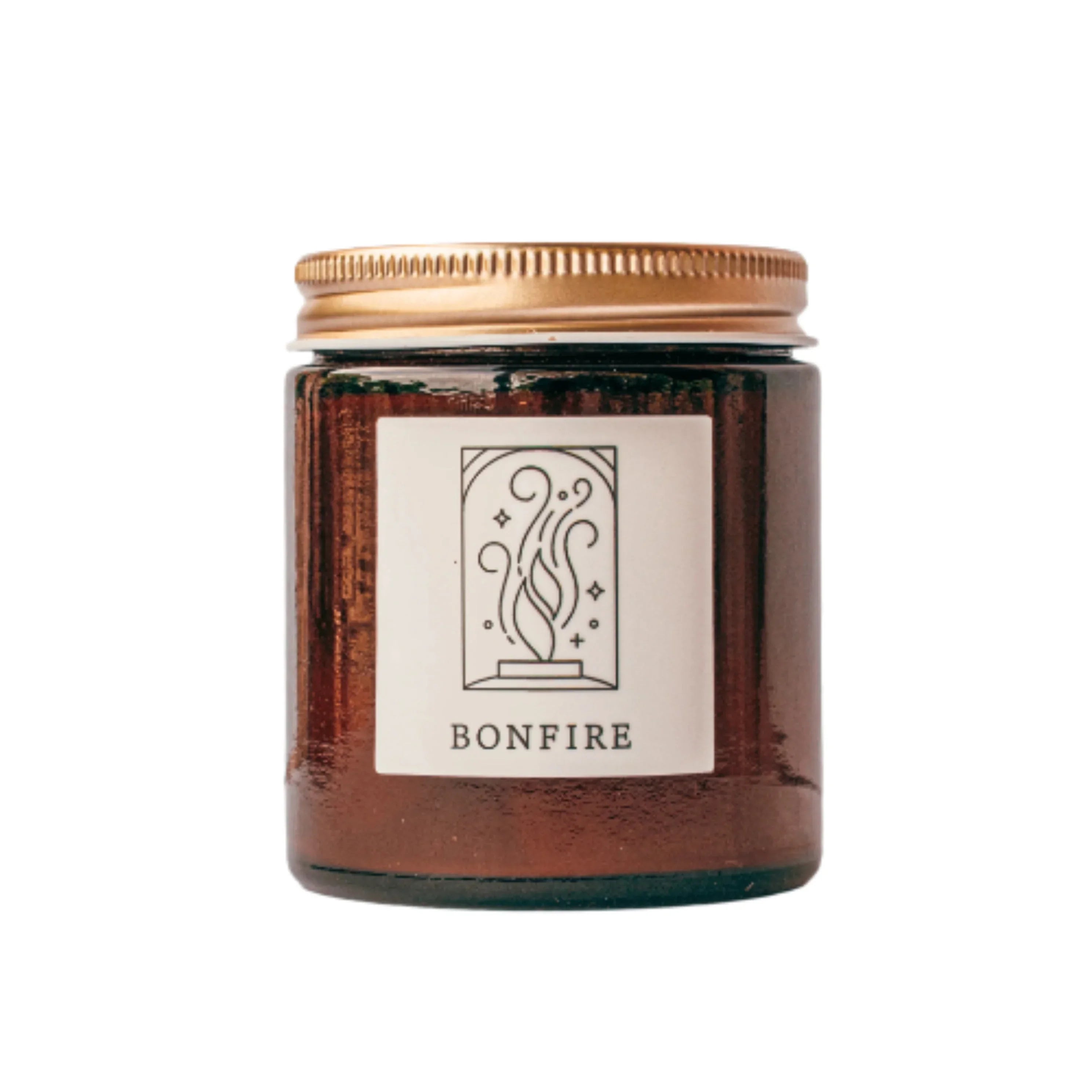 Bonfire Fine Fragrance Candle, back view - House Of Avana