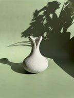 BosilunLife Grey Flower Vase Recycled Eco-Clay BosilunLife