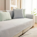 Breathable Ice Silk Light Gray Couch Cover - Cooling & Anti-scratch - House Of Avana