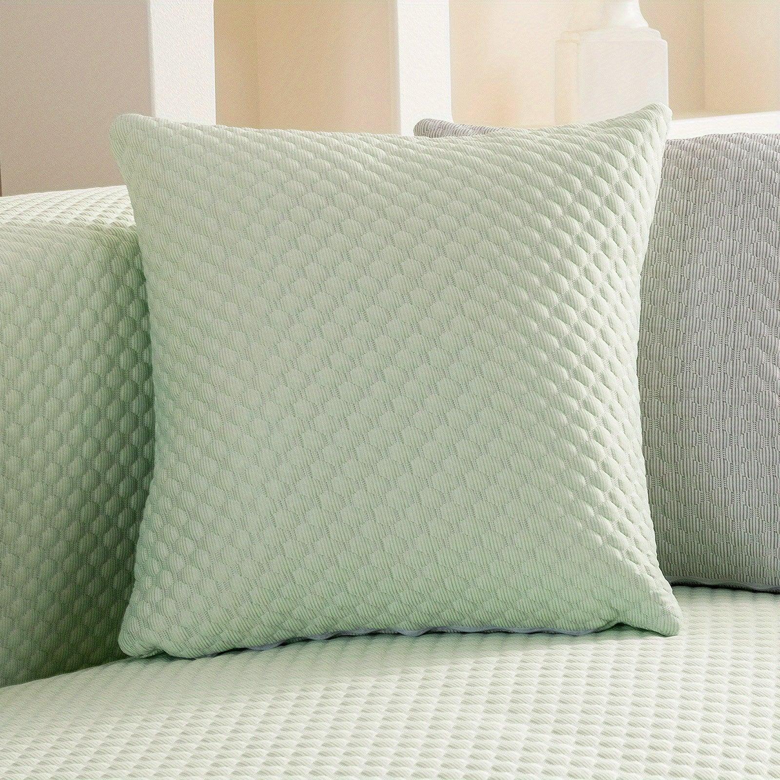 Breathable Ice Silk Light Gray Couch Cover - Cooling & Anti-scratch - House Of Avana