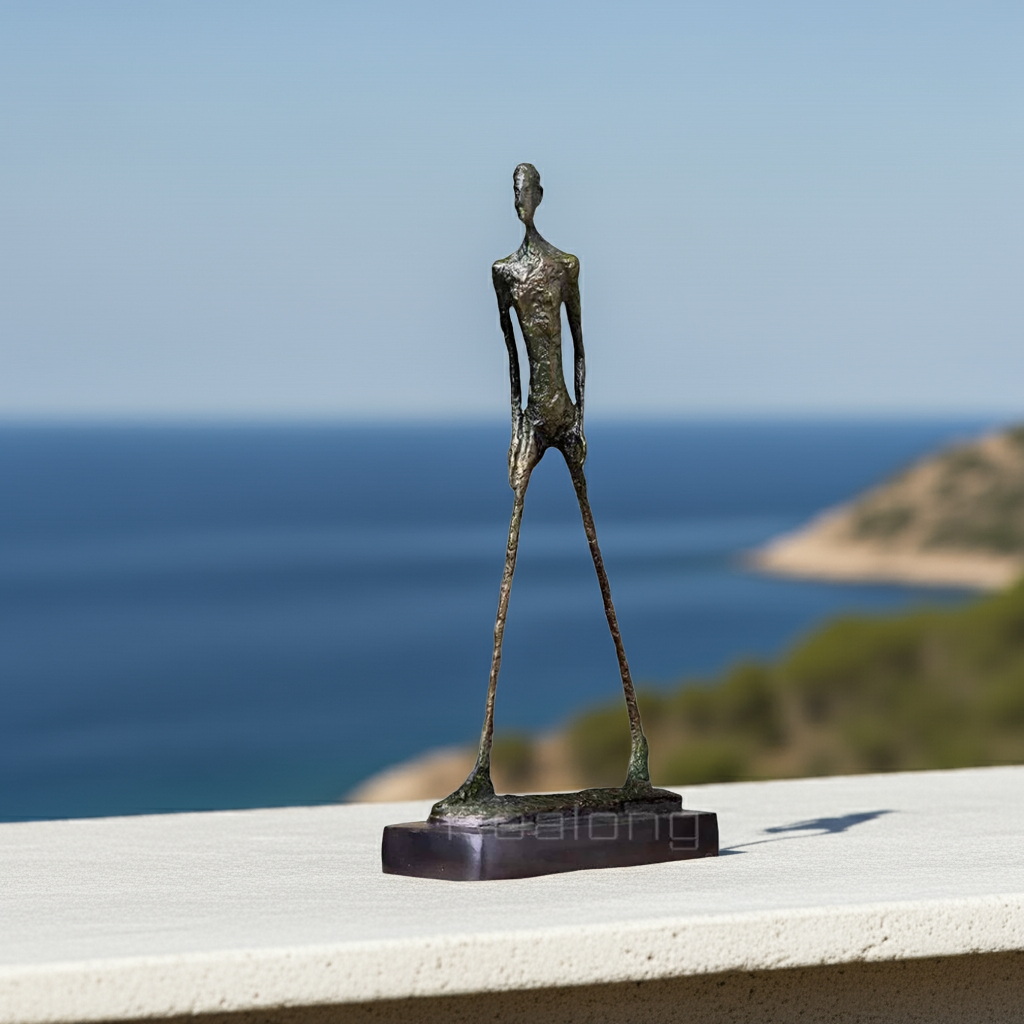 Bronze Walking Man Statue House Of Avana