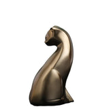 Bronze Cat Figurine for Home Decor