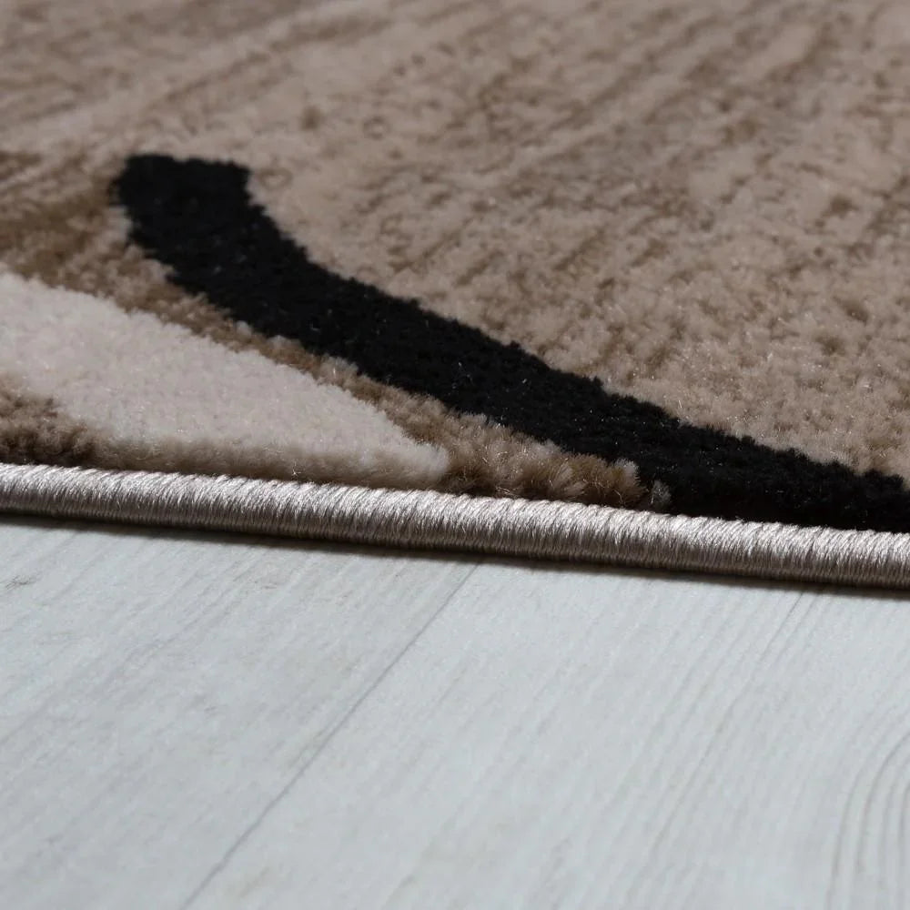 Brown Area Rug for Living Room Mocca Look - House Of Avana