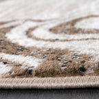 Brown Beige Designer Rug for Living Room - House Of Avana