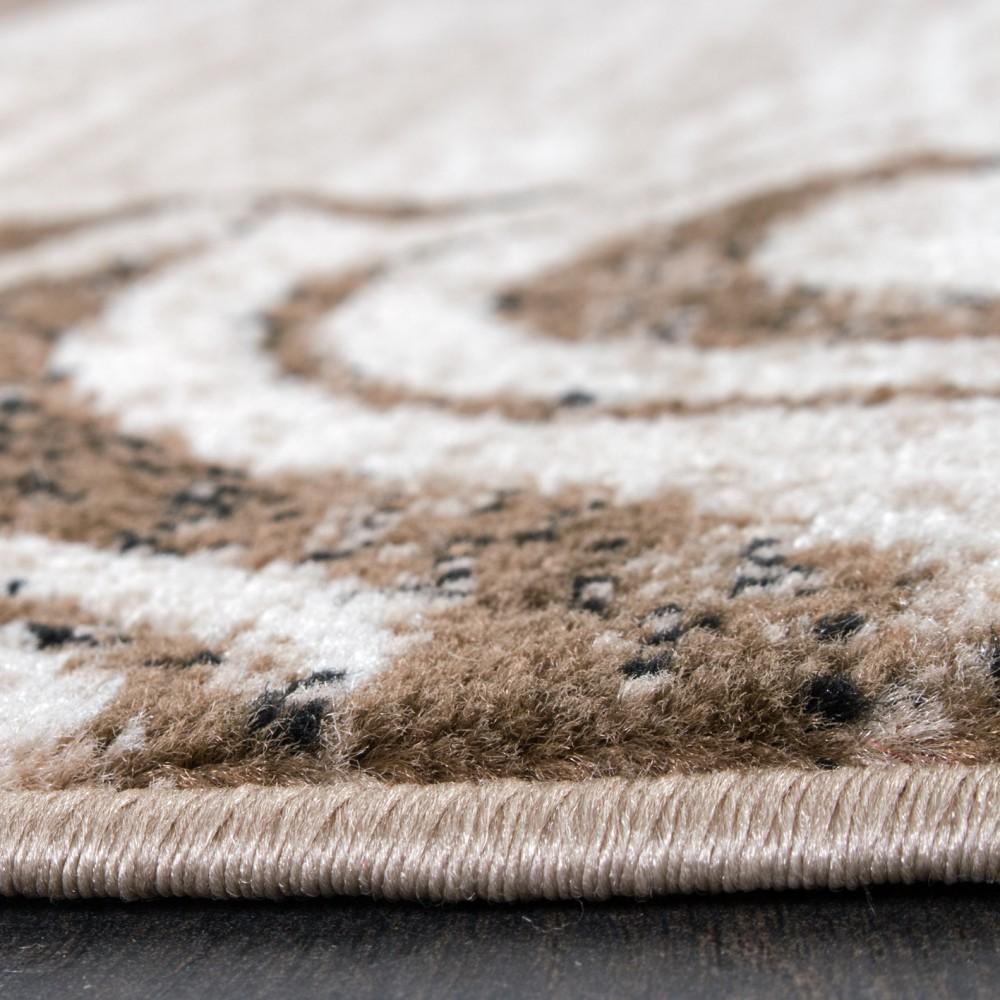 Brown Beige Designer Rug for Living Room - House Of Avana