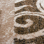 Brown Beige Designer Rug for Living Room - House Of Avana