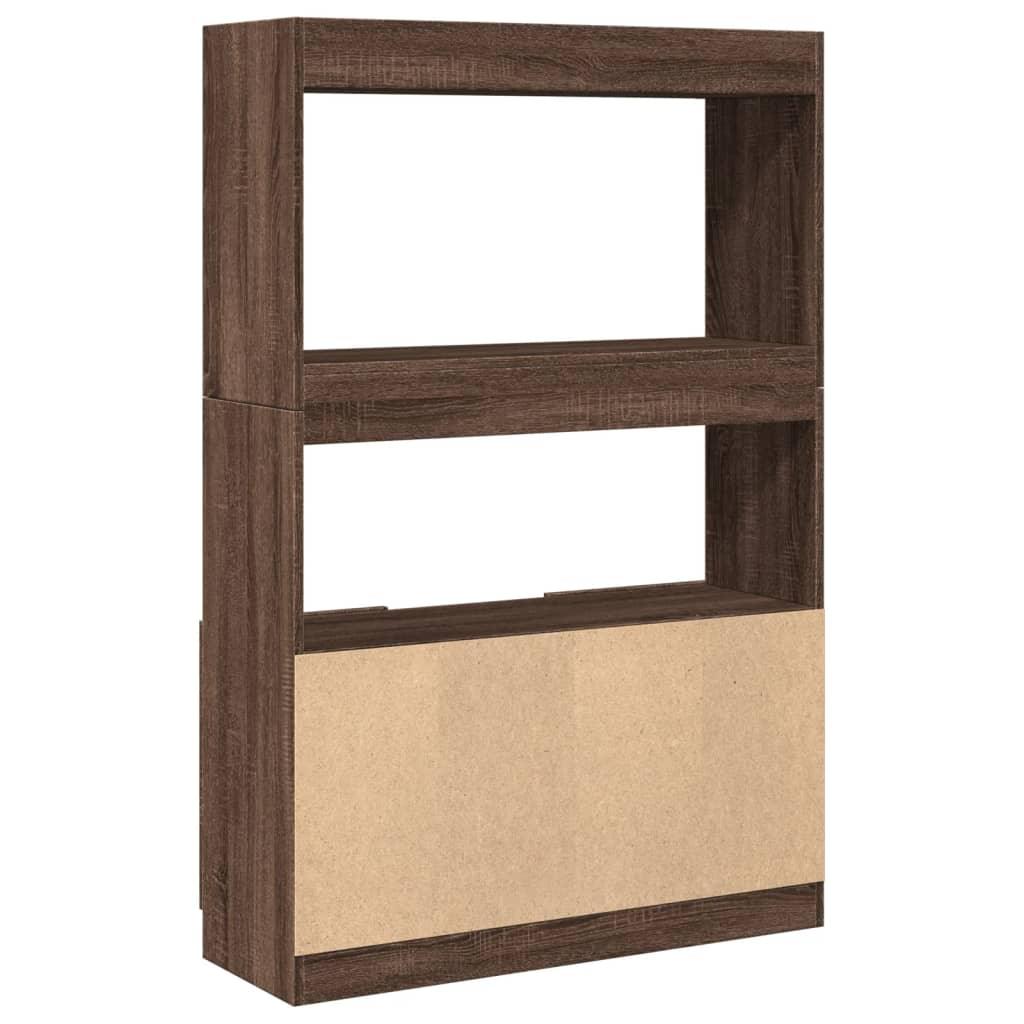 Furniture set, HighboardBrown Oak 92x33x140 cm Engineered Wood, Modern Minimalist, Art Deco, Ample Storage, Ergonomic, Multi-functional, Easy Installation withHardware Included, Suitable for Indoor/Outdoor, Housewarming Gift, House Of Avana [[SKU:HOA-BOK-023]]