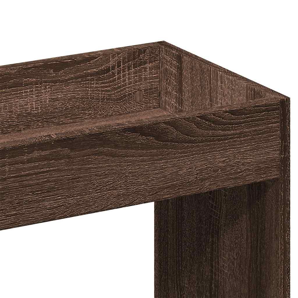 Furniture set, HighboardBrown Oak 92x33x140 cm Engineered Wood, Modern Minimalist, Art Deco, Ample Storage, Ergonomic, Multi-functional, Easy Installation withHardware Included, Suitable for Indoor/Outdoor, Housewarming Gift, House Of Avana [[SKU:HOA-BOK-023]]