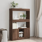 Furniture set, HighboardBrown Oak 92x33x140 cm Engineered Wood, Modern Minimalist, Art Deco, Ample Storage, Ergonomic, Multi-functional, Easy Installation withHardware Included, Suitable for Indoor/Outdoor, Housewarming Gift, House Of Avana