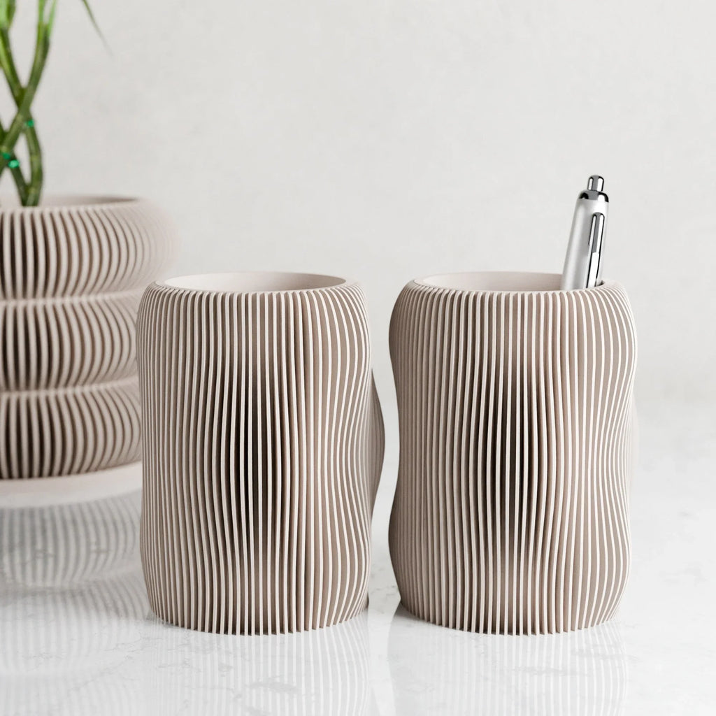 Bubbly Pencil Holder, angled view - House Of Avana