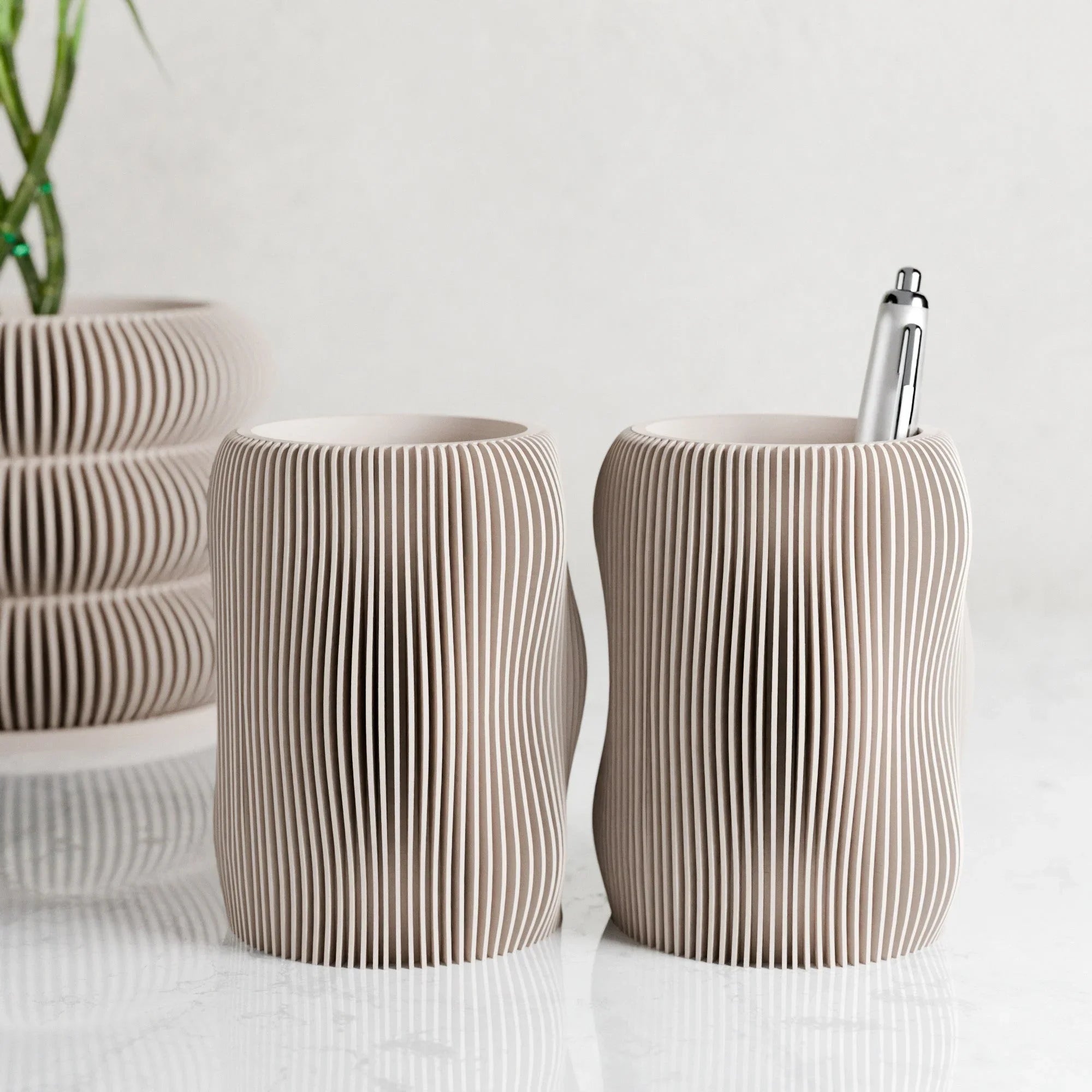Bubbly Pencil Holder, angled view - House Of Avana