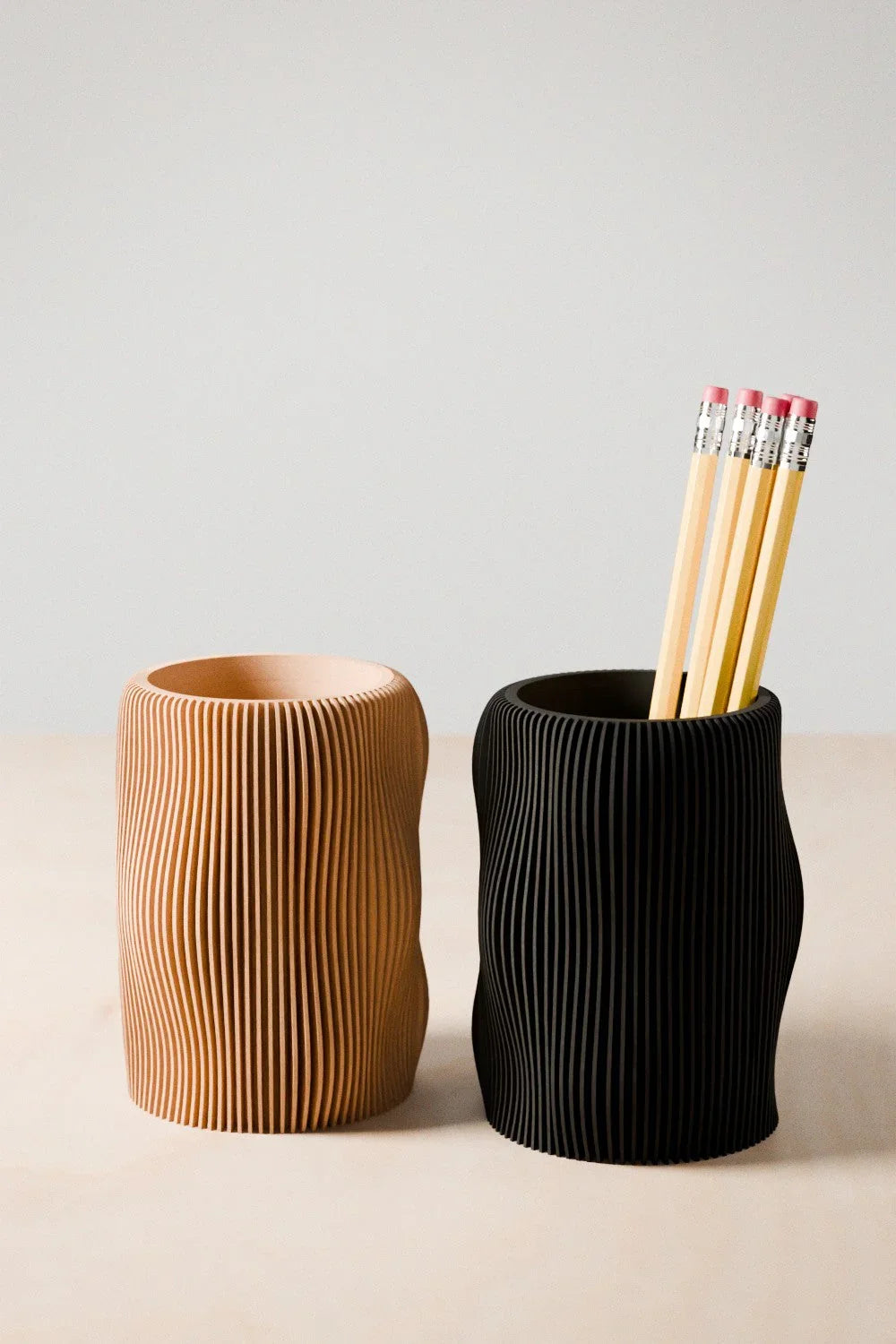 Bubbly Pencil Holder, front view - House Of Avana