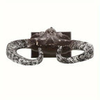 Handcrafted Bull Skull Decor with Stand, lifestyle image - House Of Avana