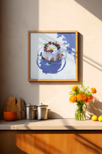 Bundt Cake Study Art Print – Dessert Illustration for Kitchen & Dining Wall Décor, Archival Quality, Ready to Hang