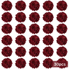 Burgundy Silk Hydrangea Heads with Wire Stems, Pieces - House Of Avana