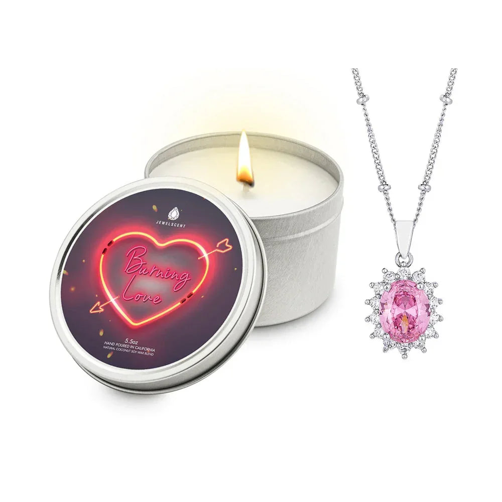 Burning Love 5.5oz Tin Jewelry Candle JewelScent