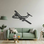 C-141b Starlifter Angle Metal Aircraft Wall Art - Ncp0532, side view - House Of Avana