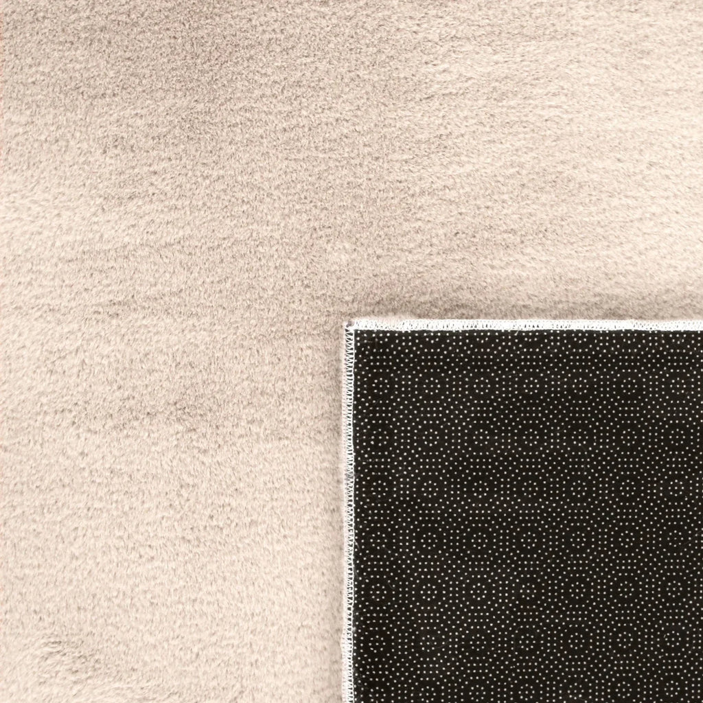 Soft Area Rug with Anti-Slip Backing Washable - Dark Beige RugYourHome