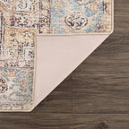 Beck Peach Washable Area Rug Hauteloom