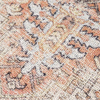 Beck Peach Washable Area Rug Hauteloom