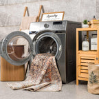 Beck Peach Washable Area Rug Hauteloom