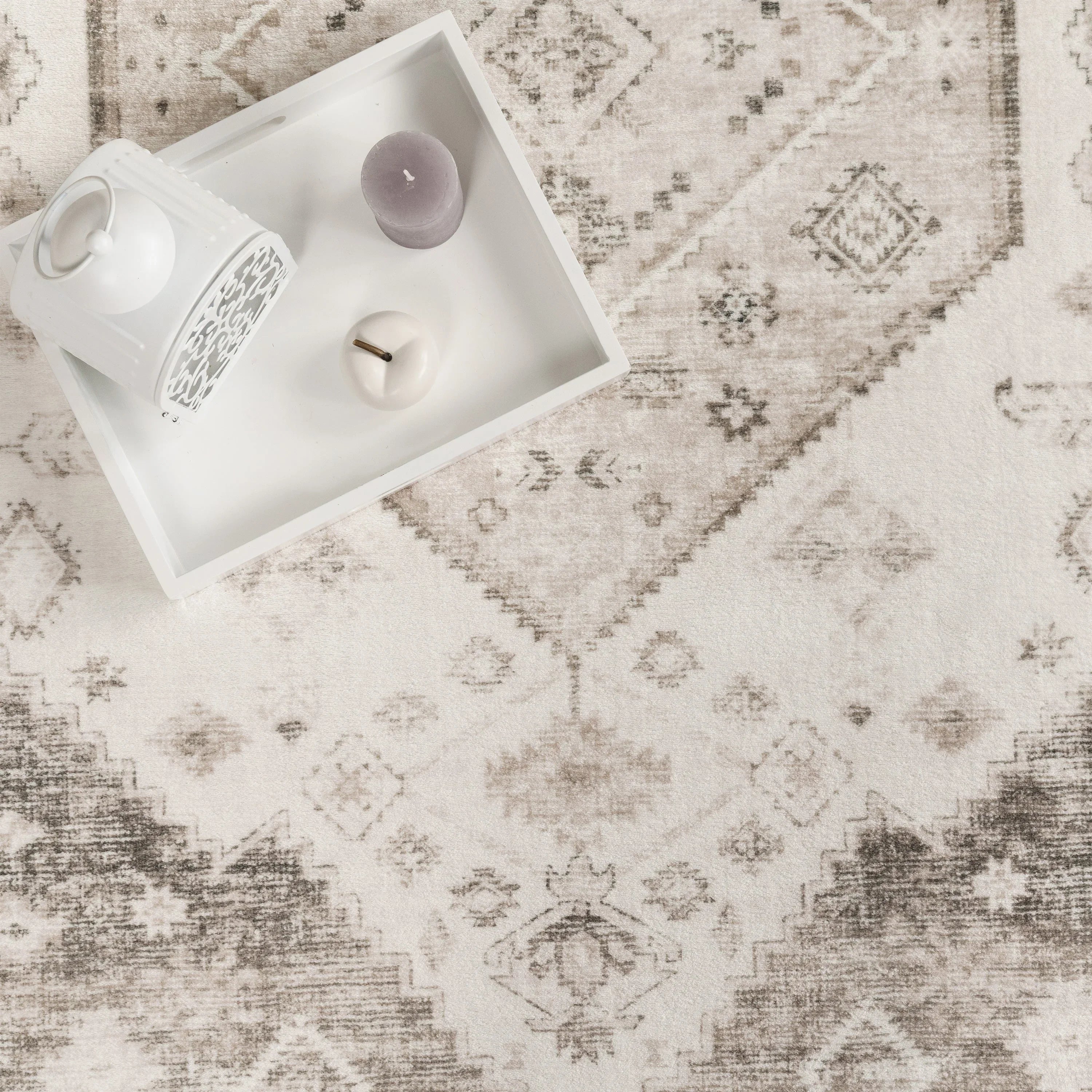 Modern Area Rug Cambridge with Vintage Faded Look RugYourHome