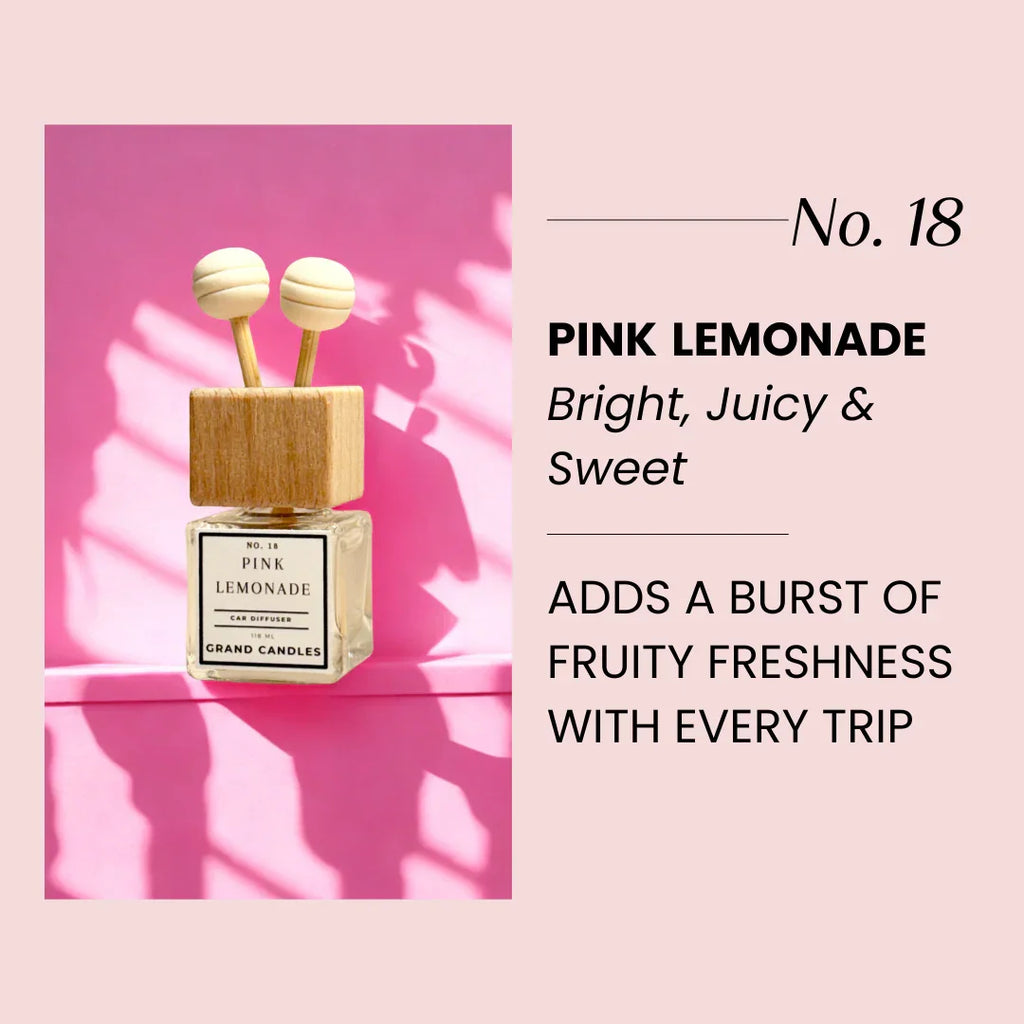 Pink Lemonade Car Diffuser Grand Candles LLC